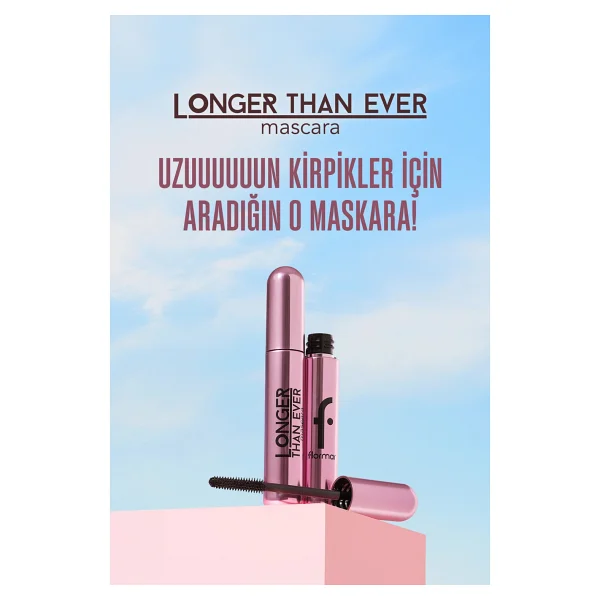 Flormar Longer Than Ever Uzun Görünüm Veren Siyah Maskara - Görsel 2