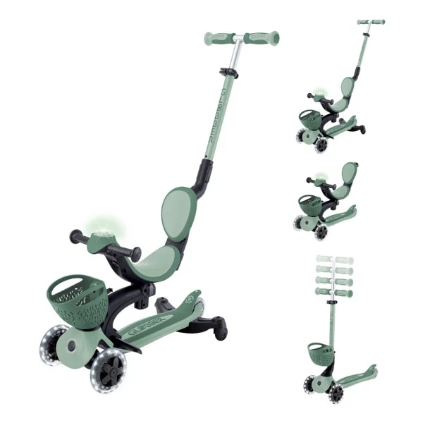 Globber Go Up Baby 360 Işıklı Yeşil 3 Tekerlekli Oturaklı Çocuk Scooter - Görsel 2