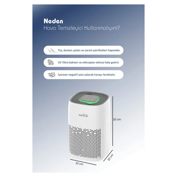Direct Nexus Air Purifier Hava Temizleyici - Görsel 4
