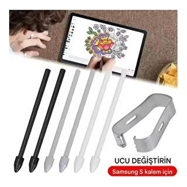Gökmer Samsung Galaxy Tabs10/S10 Fe/S10ultra/S10plus Yedek Kalem Ucu 5 Tane(Ekranı Kirletmez) S Pen Uyumlu - Görsel 5