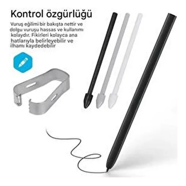 Gökmer Samsung Galaxy Tabs10/S10 Fe/S10ultra/S10plus Yedek Kalem Ucu 5 Tane(Ekranı Kirletmez) S Pen Uyumlu - Görsel 6