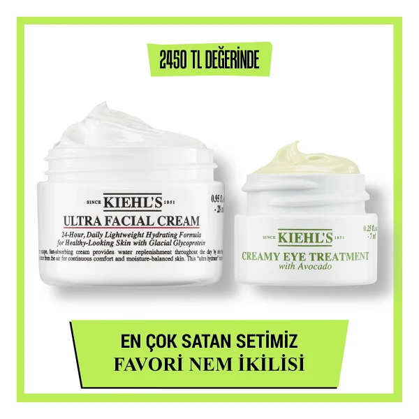 Kiehl's Ultra Facial 28 Ml & Avokado Göz Kremi 7 Ml Favori Nem İkilisi Cilt Bakım Seti - Görsel 8