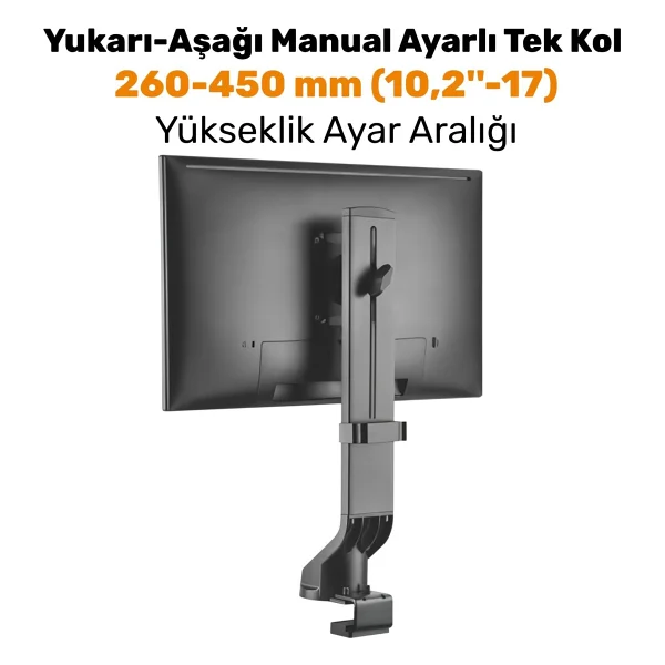 Npo STD2101B 17-32 inç Tek Kollu Monitör Standı - Görsel 2