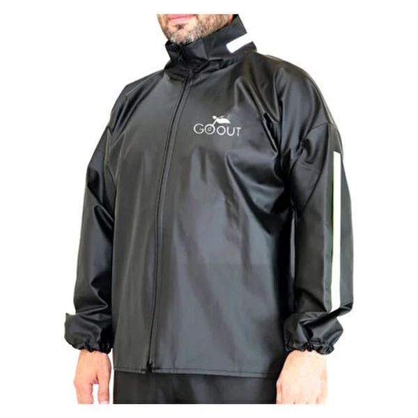 Go Out Motorcu Yağmurluk Max, (Reflektörlü) %100 Su Geçirmez Pvc Kumaş Ve Fermuar Tübitak Onaylı - Görsel 3