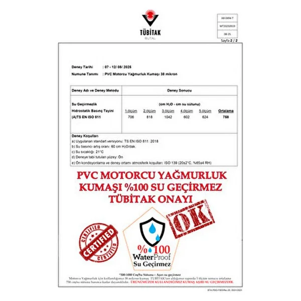 Go Out Motorcu Yağmurluk Max, (Reflektörlü) %100 Su Geçirmez Pvc Kumaş Ve Fermuar Tübitak Onaylı - Görsel 7