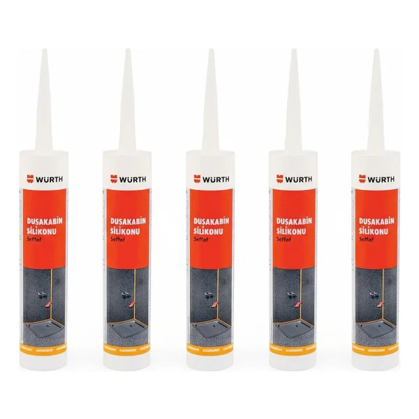 Würth Duşakabin Silikonu Şeffaf Su Geçirmez ve Sızdırmaz 310 ml - 2 Adet - Görsel 5