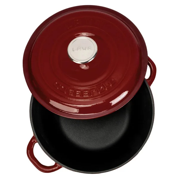Lava New Heritage Yuvarlak Bordo 26 Cm Döküm Tencere - Görsel 3