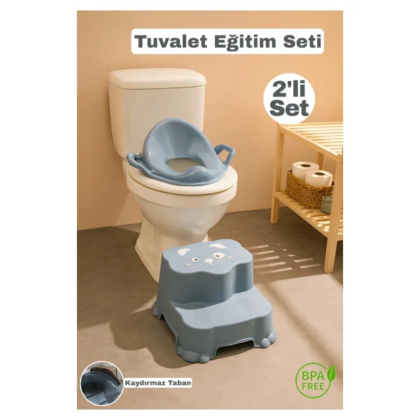 Çocuk Lazımlık Tuvalet Eğitici Taşınabilir Portatif Bebek Tuvaleti Kaymaz Hijyenik Pembe - Görsel 8