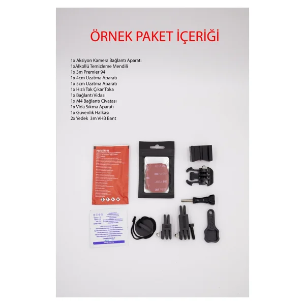 Scorpion Adx-2 Adv Kask Için Aksiyon Kamerası Kask Çene Bağlantı Aparatı Chin Mount - Görsel 6