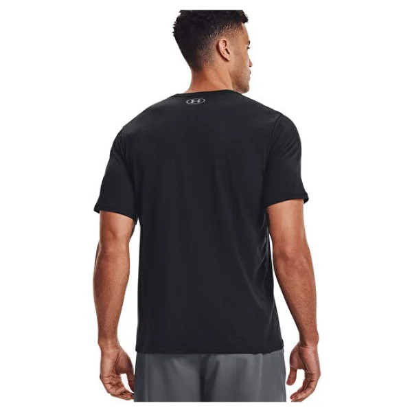 Under Armour Sportstyle Left Chest 1326799-001 Siyah Kısa Kollu Bisiklet Yaka Erkek Tişört - Görsel 2