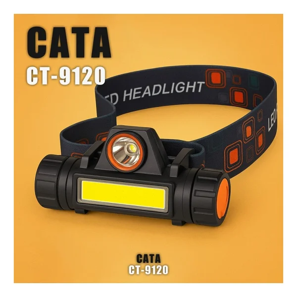 Cata Ct-9120 Madenci Ledli Kafa Lambası 2 Adet Siyah - Görsel 2