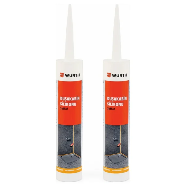 Würth Duşakabin Silikonu Şeffaf Su Geçirmez ve Sızdırmaz 310 ml - 2 Adet - Görsel 2