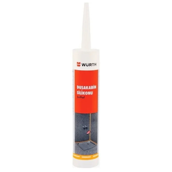 Würth Duşakabin Silikonu Şeffaf Su Geçirmez ve Sızdırmaz 310 ml - 2 Adet - Görsel 3