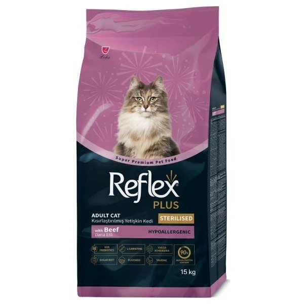 Reflex Plus Biftekli 15 Kg Kısırlaştırılmış Yetişkin Kedi Maması - Görsel 2