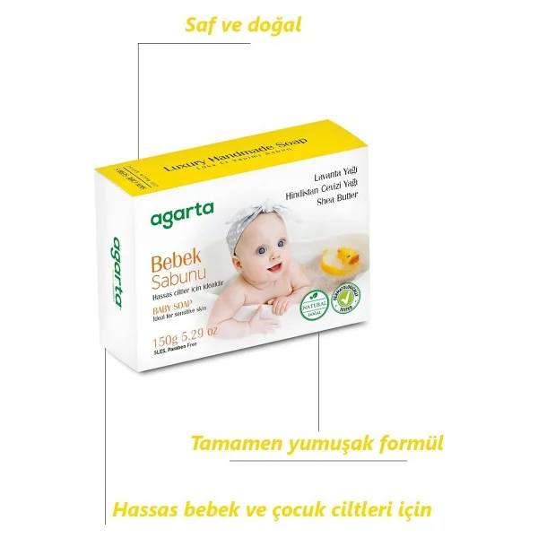 Agarta Doğal Bebek Sabunu 150 Gr - Görsel 7