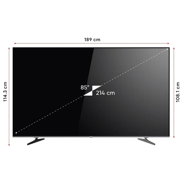 Nextstar Ye-85ıdwg11 4K Ultra HD 85" 216 Ekran Uydu Alıcılı Google Smart Mini LED TV - Görsel 7