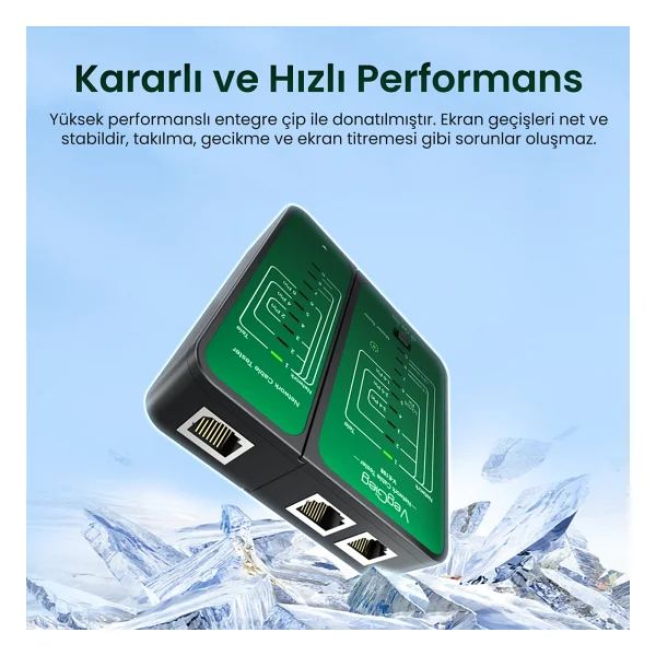 Veggieg Rj45 Rj11 Uyumlu Cat6 Cat7 Cat8 Poe Destekli Network Ethernet Test Cihazı - Görsel 6