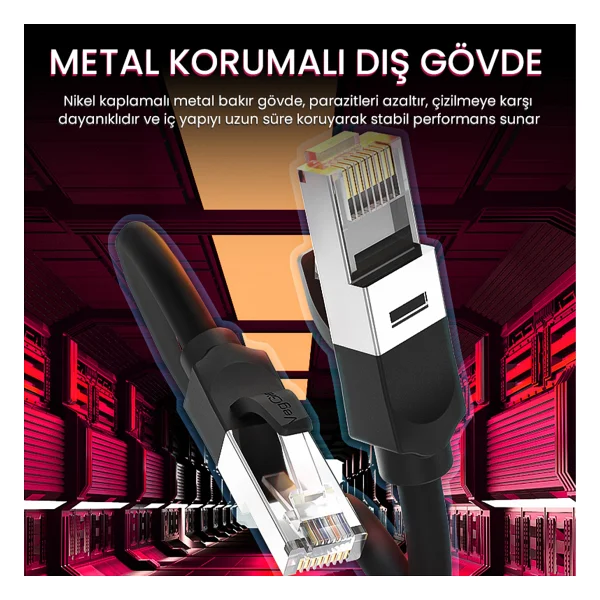 Veggieg V-E637 Ftp 10 M Cat6 Patch Kablo - Görsel 7