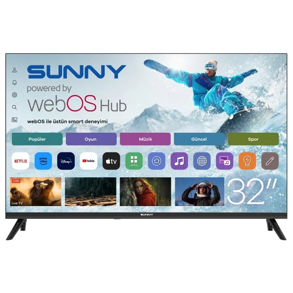 Sunny Sn32hmln HD 32" 82 Ekran Uydu Alıcılı Webos Smart LED TV - Görsel 6
