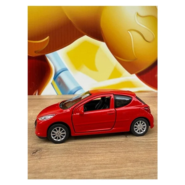 Oyuncak Metal Model Araba 1/36 Çek Bırak Peugeot 207 - Görsel 2