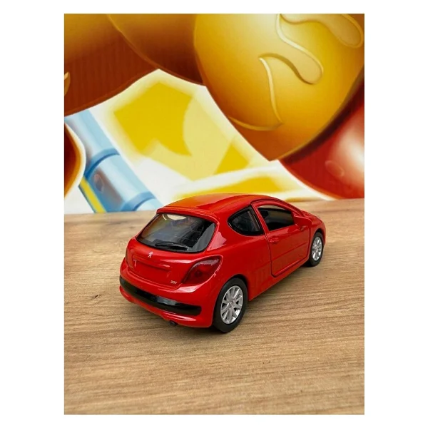 Oyuncak Metal Model Araba 1/36 Çek Bırak Peugeot 207 - Görsel 3