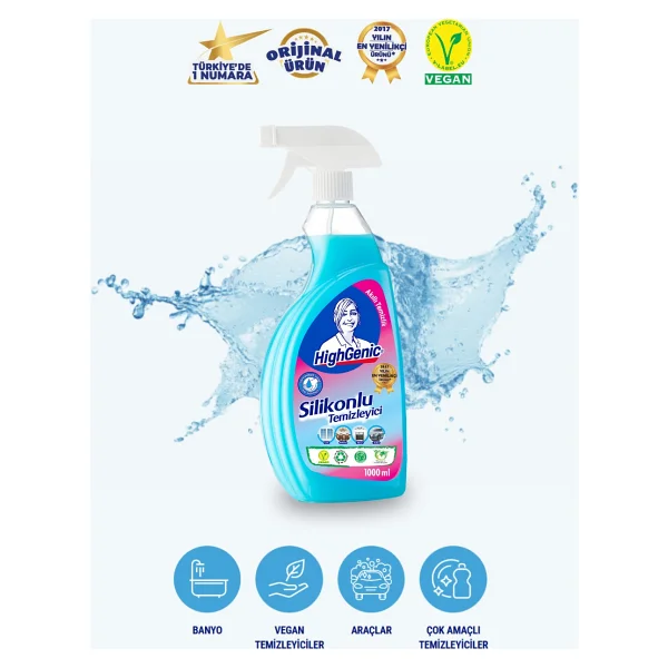 Highgenic Silikonlu Yüzey Temizleyici 1 Lt - Görsel 2