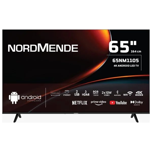 Nordmende 65NM1105 Frameless 4K Ultra HD 65" 165 Ekran Uydu Alıcılı Android Smart LED TV - Görsel 3