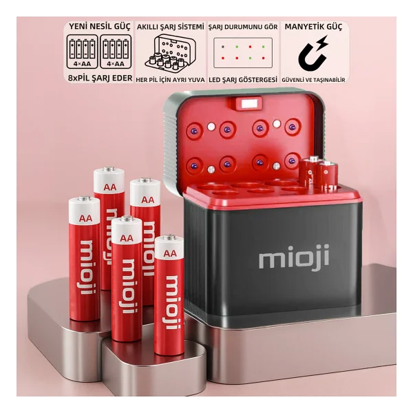 Mioji Mio Bt12 Aa-Aaa Pil Şarj Aleti - Görsel 7