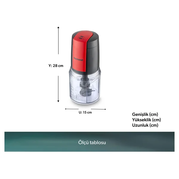 Homend Robochop 2110h 700 W Doğrayıcı - Görsel 2