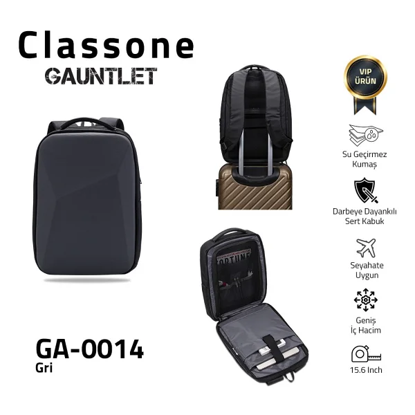 Classone Gauntlet V1 Ga-0017 15.6" Yeşil Laptop Sırt Çantası - Görsel 10