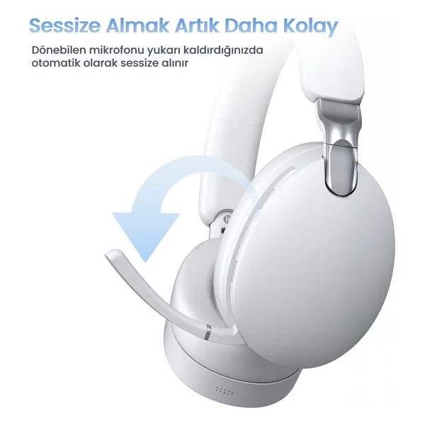 Aula A500 Siyah USB Kablolu/Kablosuz Kulak Üstü Oyuncu Kulaklığı - Görsel 4