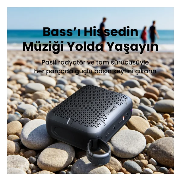 Nowgo Stone M1 Siyah Bluetooth Hoparlör - Görsel 2