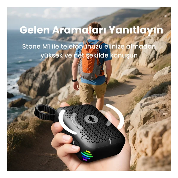 Nowgo Stone M1 Gri Bluetooth Hoparlör - Görsel 3