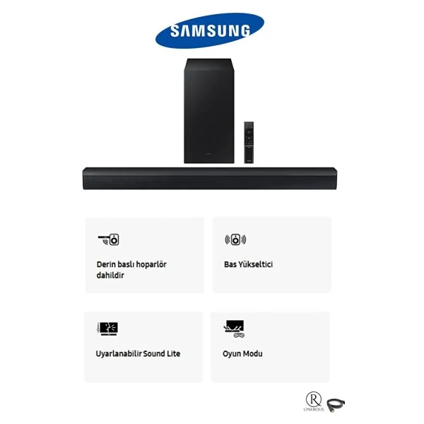 Samsung Bass-Dolby Audio / Dts Virtual:X Optik-USB-Bluetooth TV-Telefon Bağlantı 300w Ev Sinema Sistemi - Görsel 7