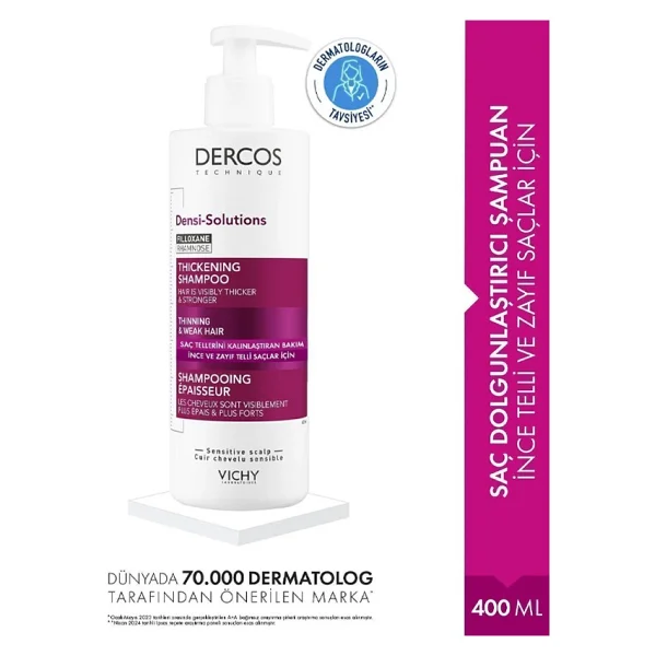 Vichy Dercos Densi-Solutions 400 Ml Şampuan - Görsel 5