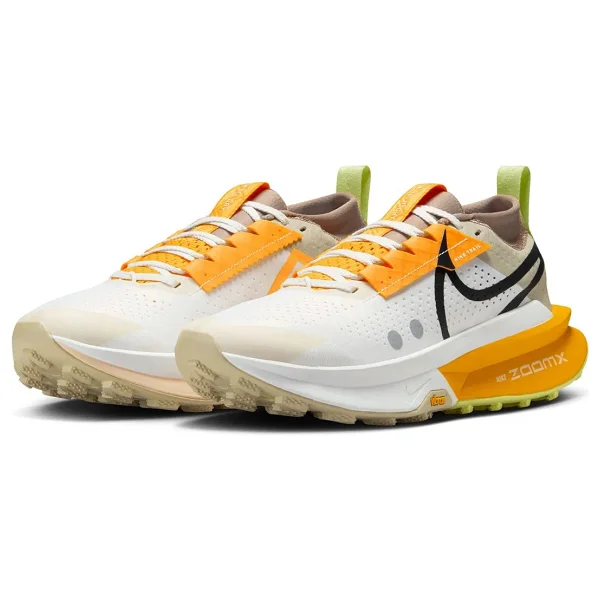 Nike Zoomx Zegama Trail 2 Fd5191-005 Beyaz-Turuncu Kadın Koşu Ayakkabısı - Görsel 2