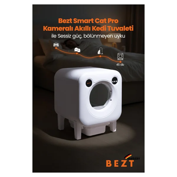 Bezt Smart Cat Pro Akıllı Otomatik Kedi Tuvaleti - Görsel 7