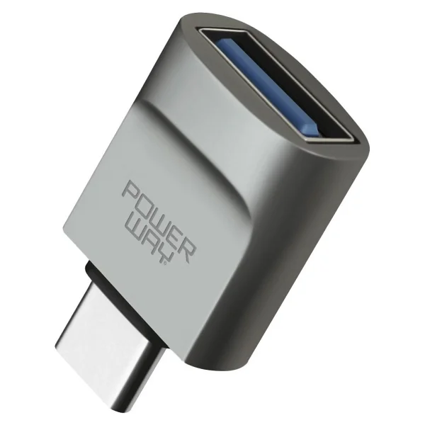 Powerway Type-C To USB-A 3.0 Dişi Otg Çevirici Adaptör - Görsel 3
