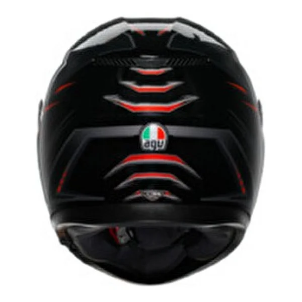 Agv K3 Syth Black Red Kapalı Kask - Görsel 6