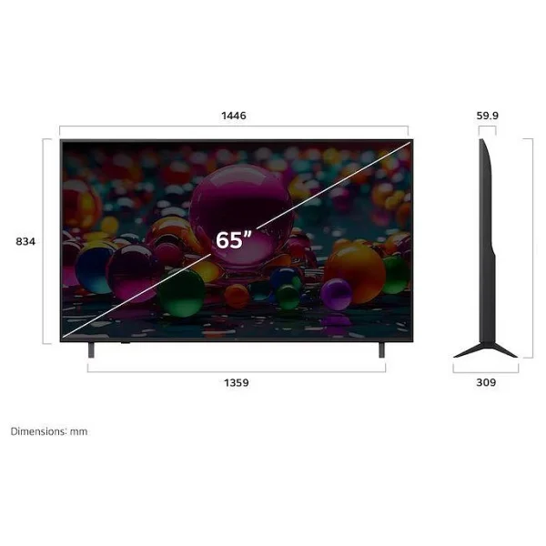 Lg 65ua84006lb 4K Ultra HD 65" 165 Ekran Uydu Alıcılı Webos Smart LED TV - Görsel 2