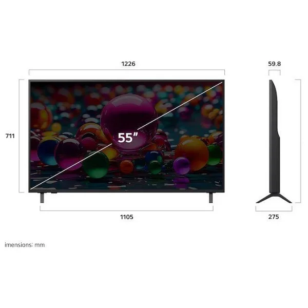 Lg 55ua84006lb 4K Ultra HD 55" 140 Ekran Uydu Alıcılı Webos Smart LED TV - Görsel 3