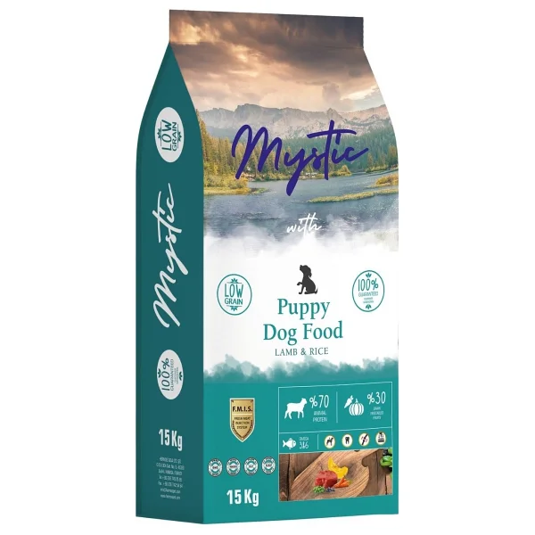 Mystic Az Tahıllı Kuzu Etli 15 Kg Yavru Köpek Maması - Görsel 4