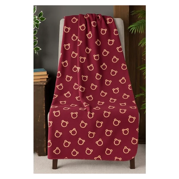 Mulberry Desenli Polar Battaniye Çift Kişilik 195X215 cm - 195 x 215 cm - Görsel 2