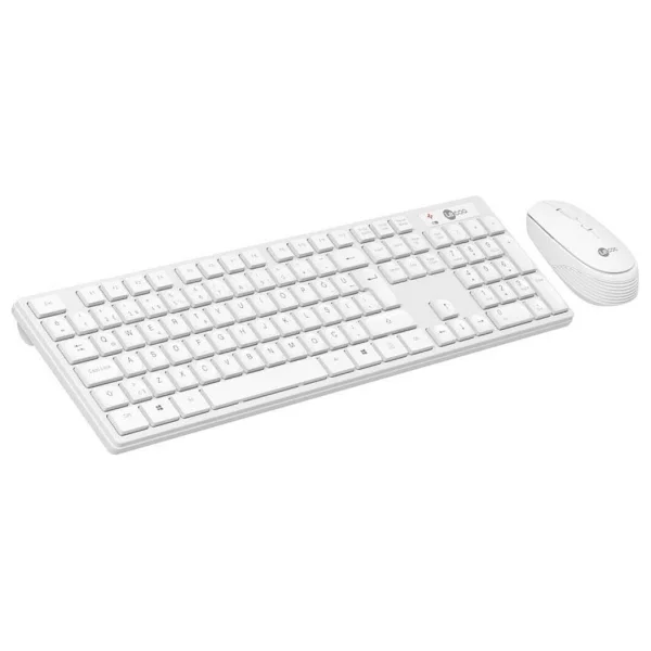 Lenovo Lecoo Km2001 Beyaz Kablosuz Klavye Mouse Seti - Görsel 3