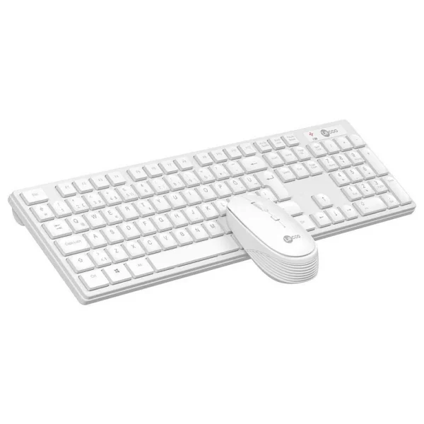 Lenovo Lecoo Km2001 Beyaz Kablosuz Klavye Mouse Seti - Görsel 4