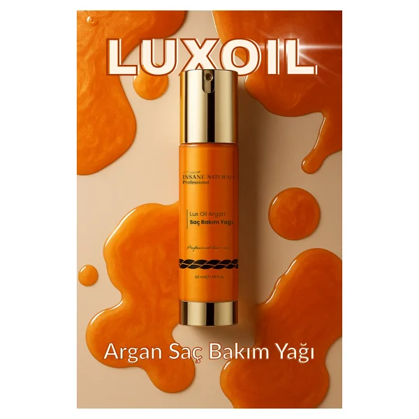 Insane Naturale Lux Oil Argan 50 Ml Saç Bakım Yağı - Görsel 2