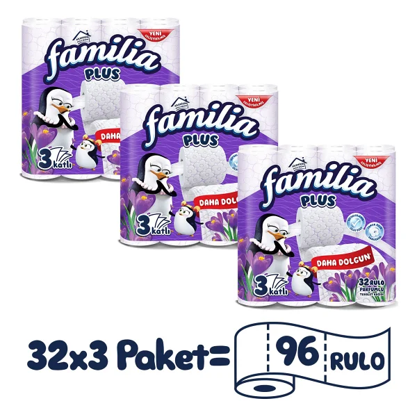 Familia Tuvalet Kagıdı 32 Li Plus Parfümlü Yeni X 3 Paket - Görsel 10