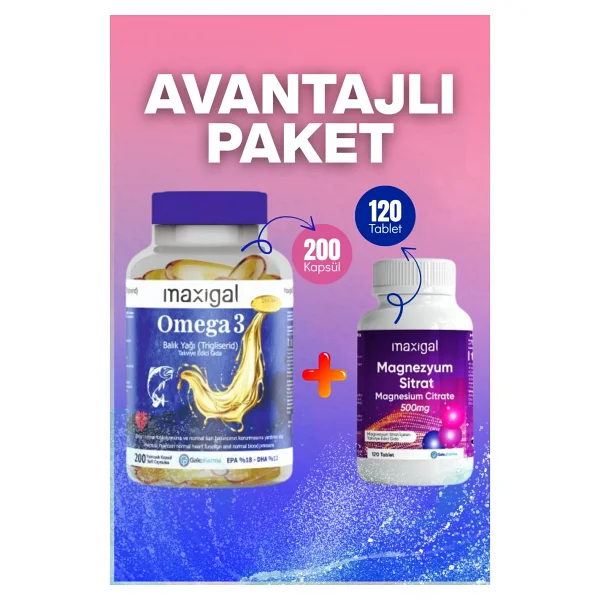 Maxigal Omega 3 Balık Yağı 200 Kapsül - Görsel 6