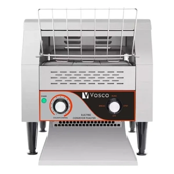 Vosco Vkb-300 Konveyörlü Ekmek Kızartma Makinesi / Endüstriyel Conveyor Toaster / 450 Dilim/Saat - Gri - Görsel 5