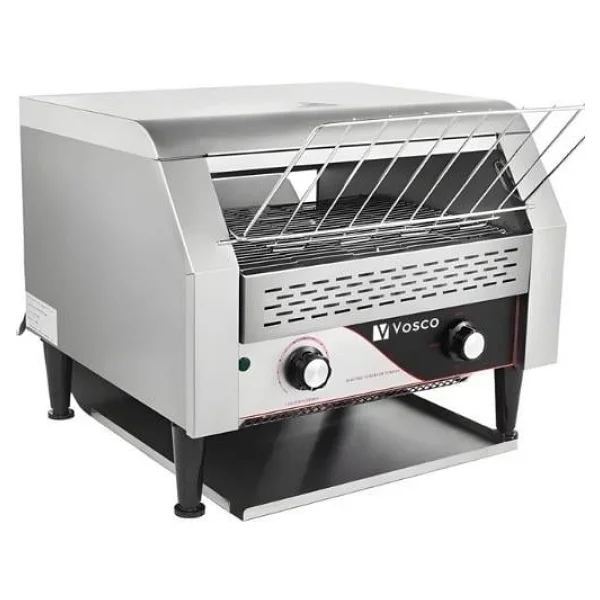 Vosco Vkb-300 Konveyörlü Ekmek Kızartma Makinesi / Endüstriyel Conveyor Toaster / 450 Dilim/Saat - Gri - Görsel 3
